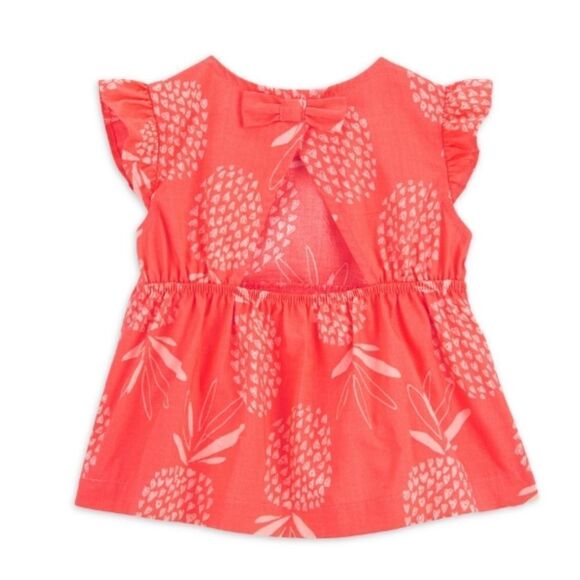 Baby Girl Outfit Short Sleeve Bodysuit, Ruffle Top & Short 2, 3-Pc Sets Size 12M - Picture 3 of 7